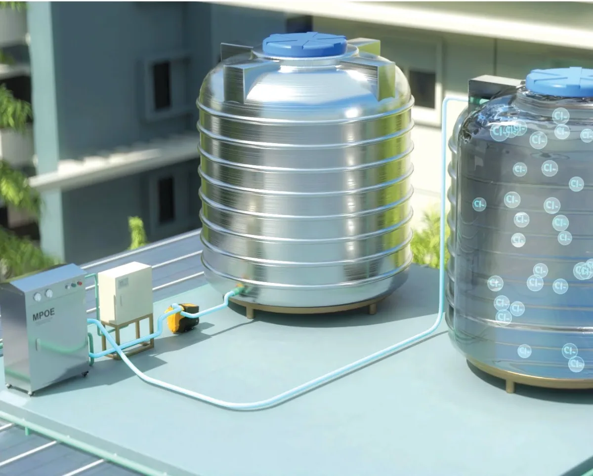 Giữ Clo kháng khuẩn đường ống và bồn chứa - Bộ 2 lõi lọc Cleansui MPOE050E